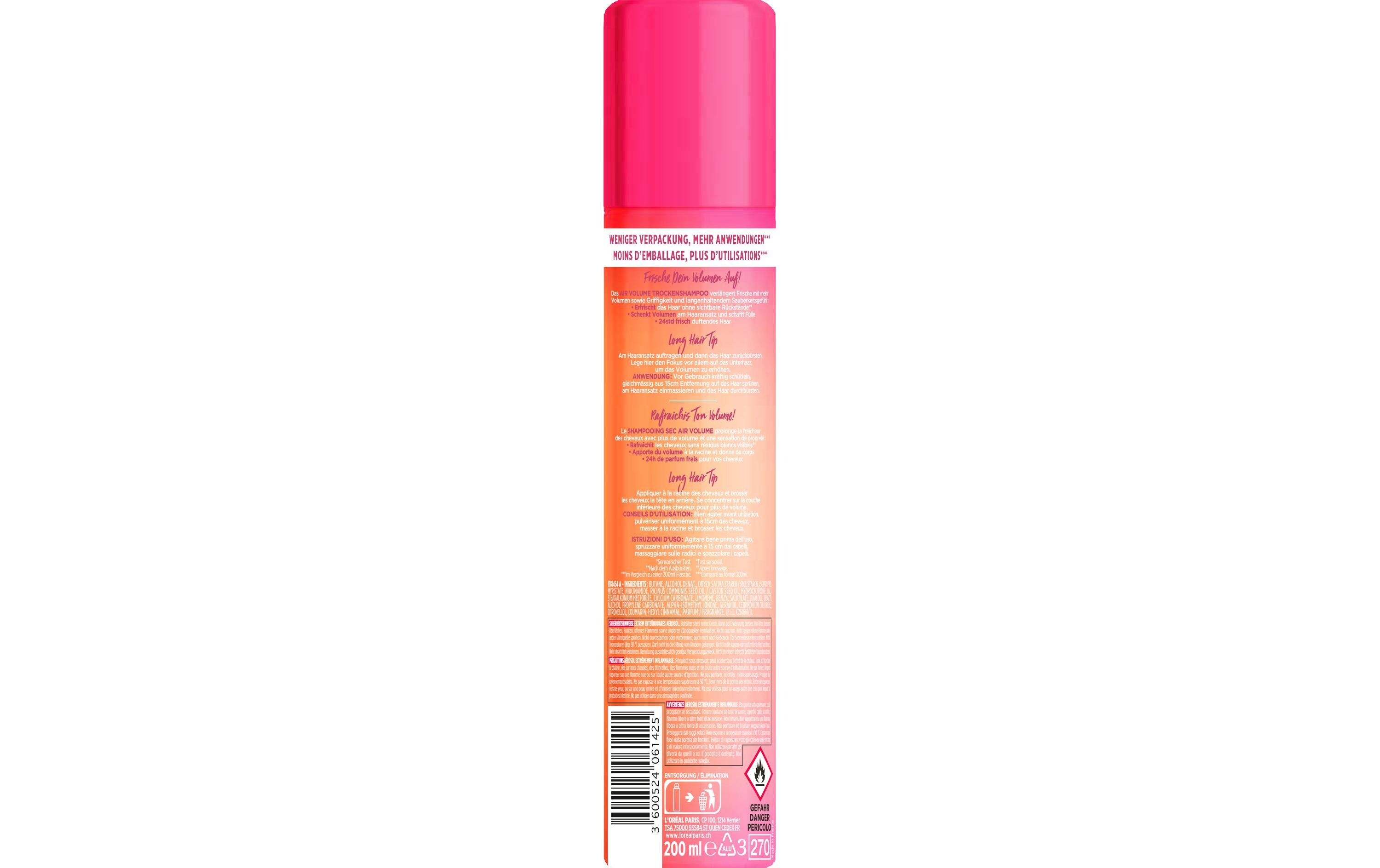 Trockenshampoo Dream Long Air Volume 200 mlTrockenshampoo für duftende Frische und luftigen Schwung