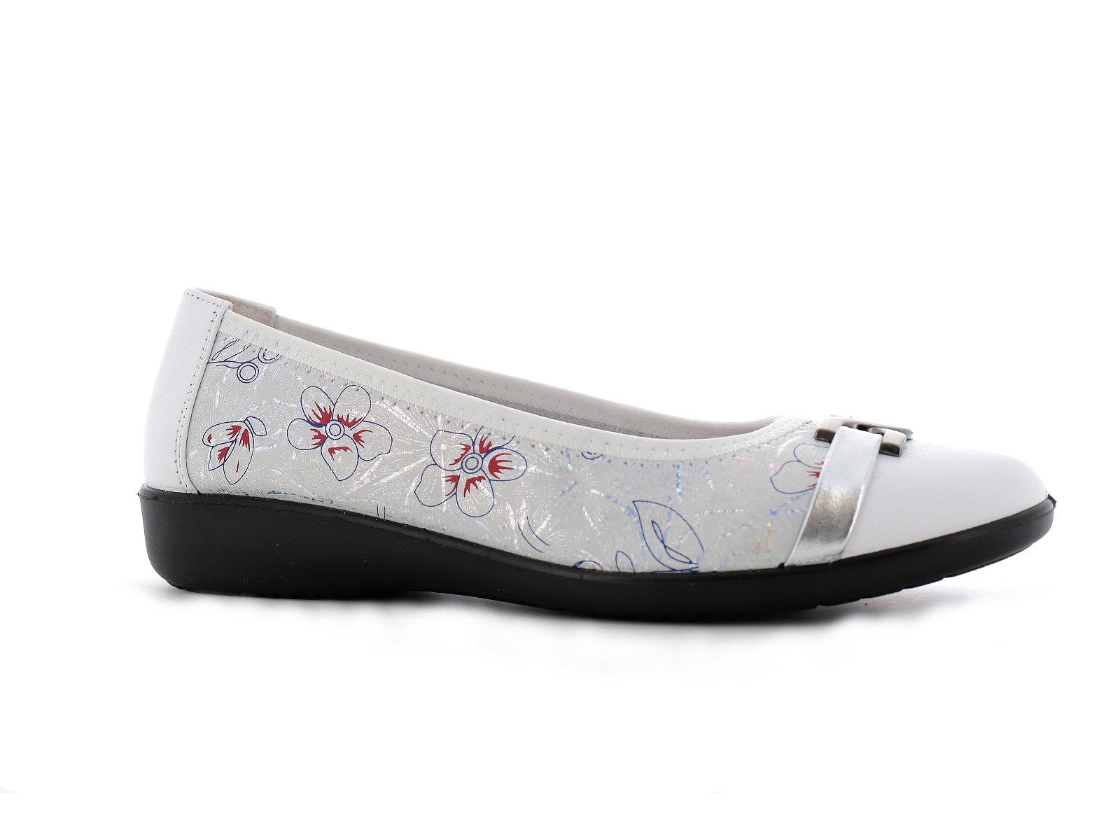 Inea-INDIRA Cuir Blanc Argent