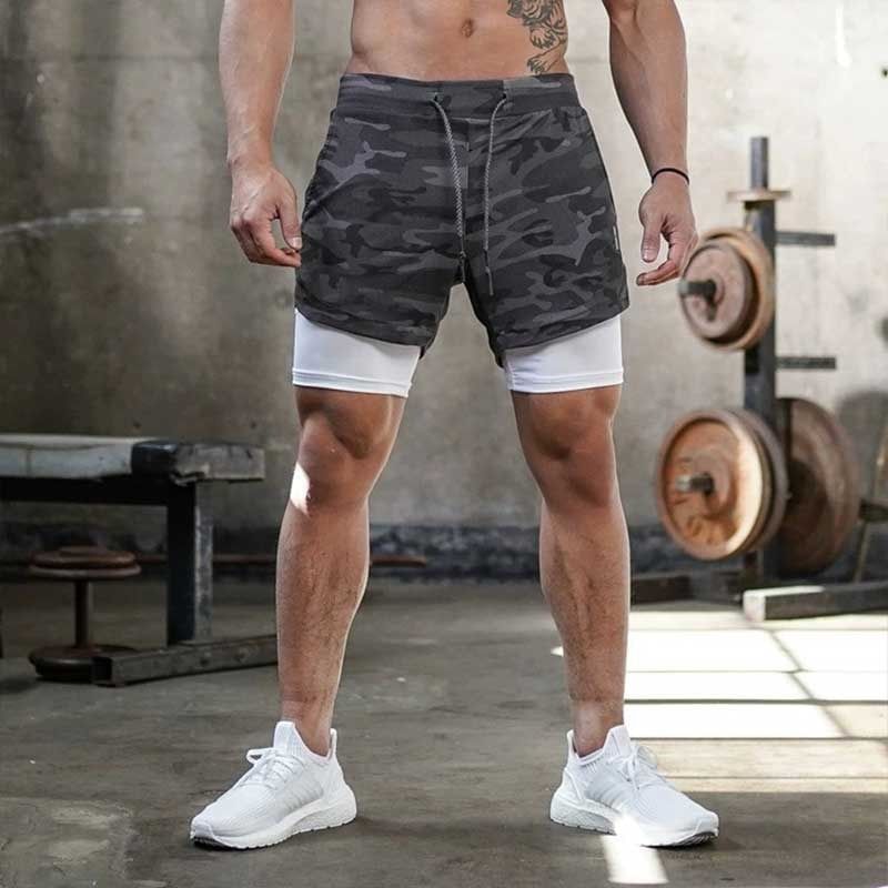 Femilina - Hardloopshorts met trekkoord in de taille