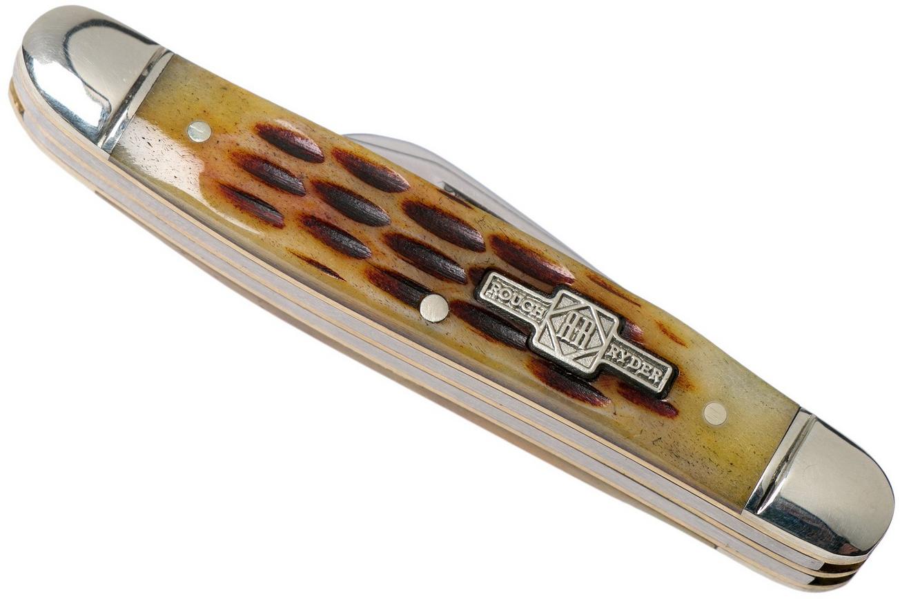 Rough Ryder Small Stockman Amber Bone RR194 slipjoint zakmes