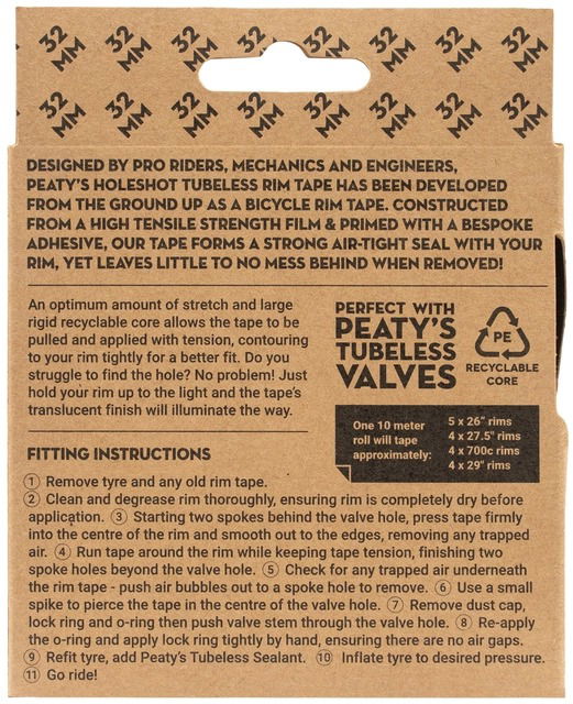 Peaty's Holeshot Tubeless Rim Tape