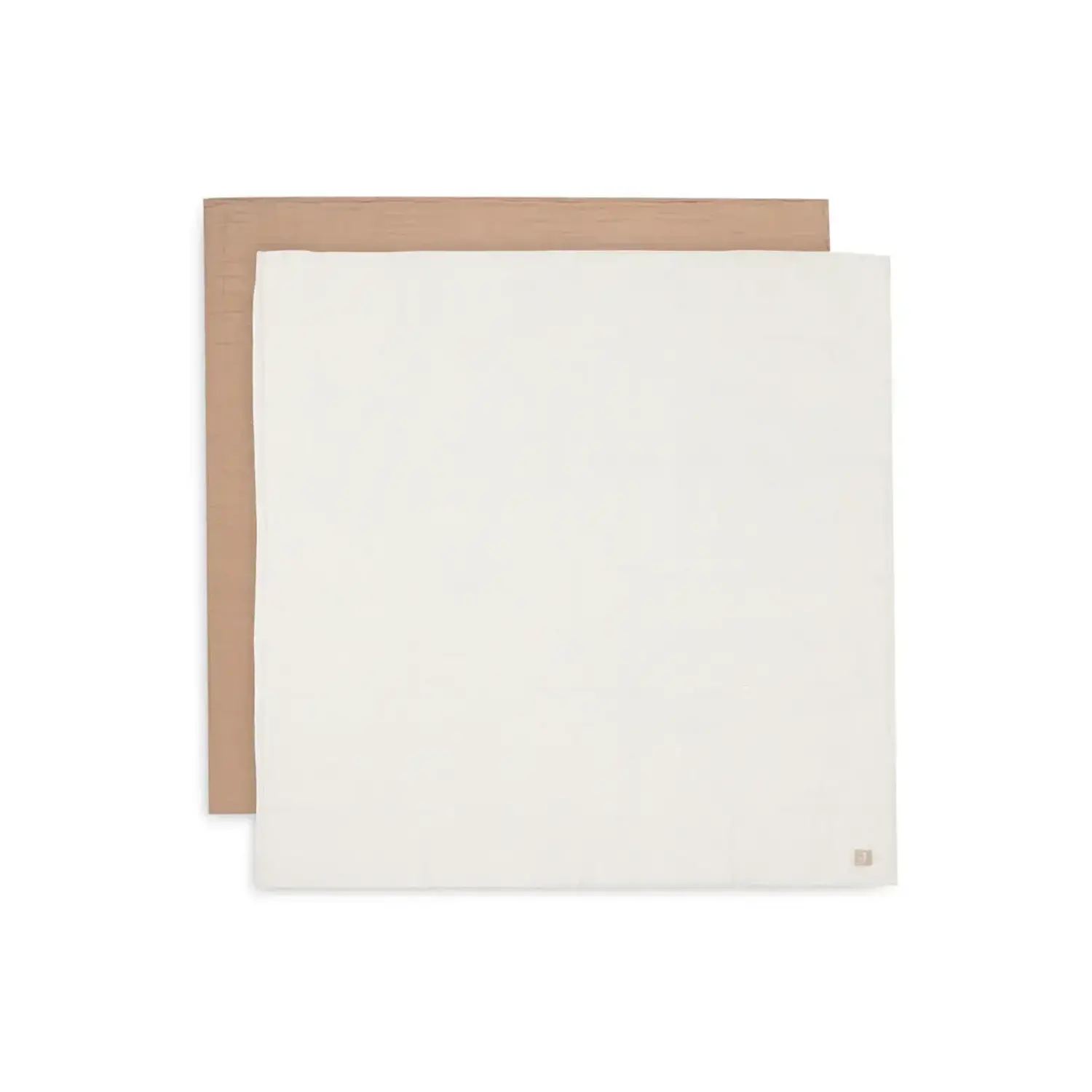 Jollein | Hydrofiele Doek Large 115x115cm | Biscuit/Ivory 2 pack