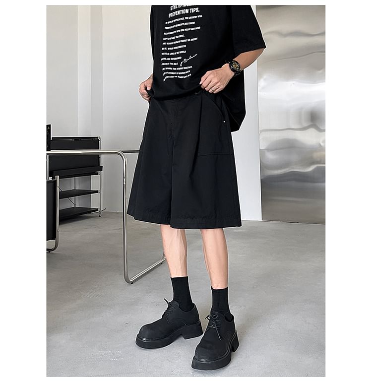 Freehop - Mid Rise Plain Shorts