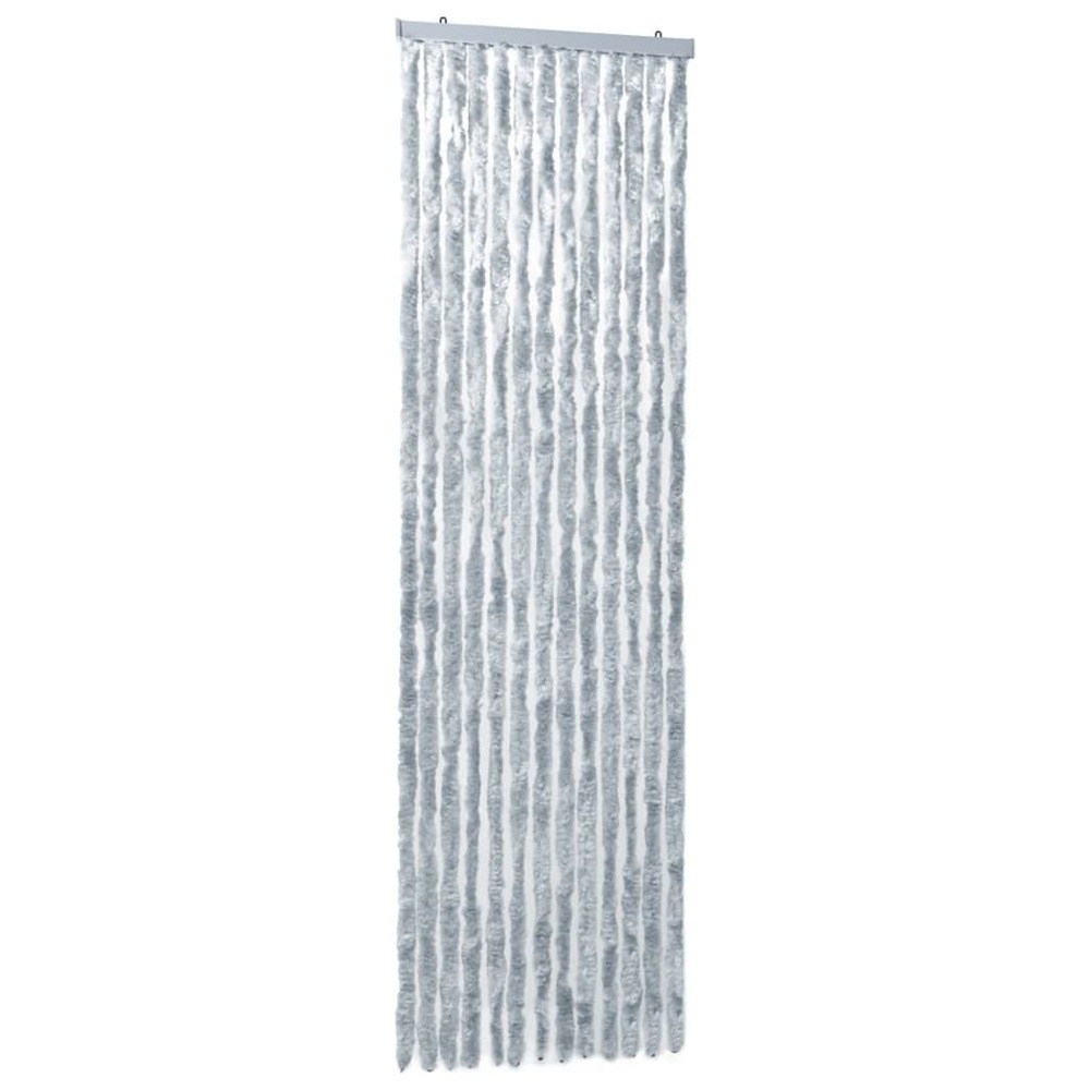 Moustiquaire blanc et gris 56x200 cm chenille
