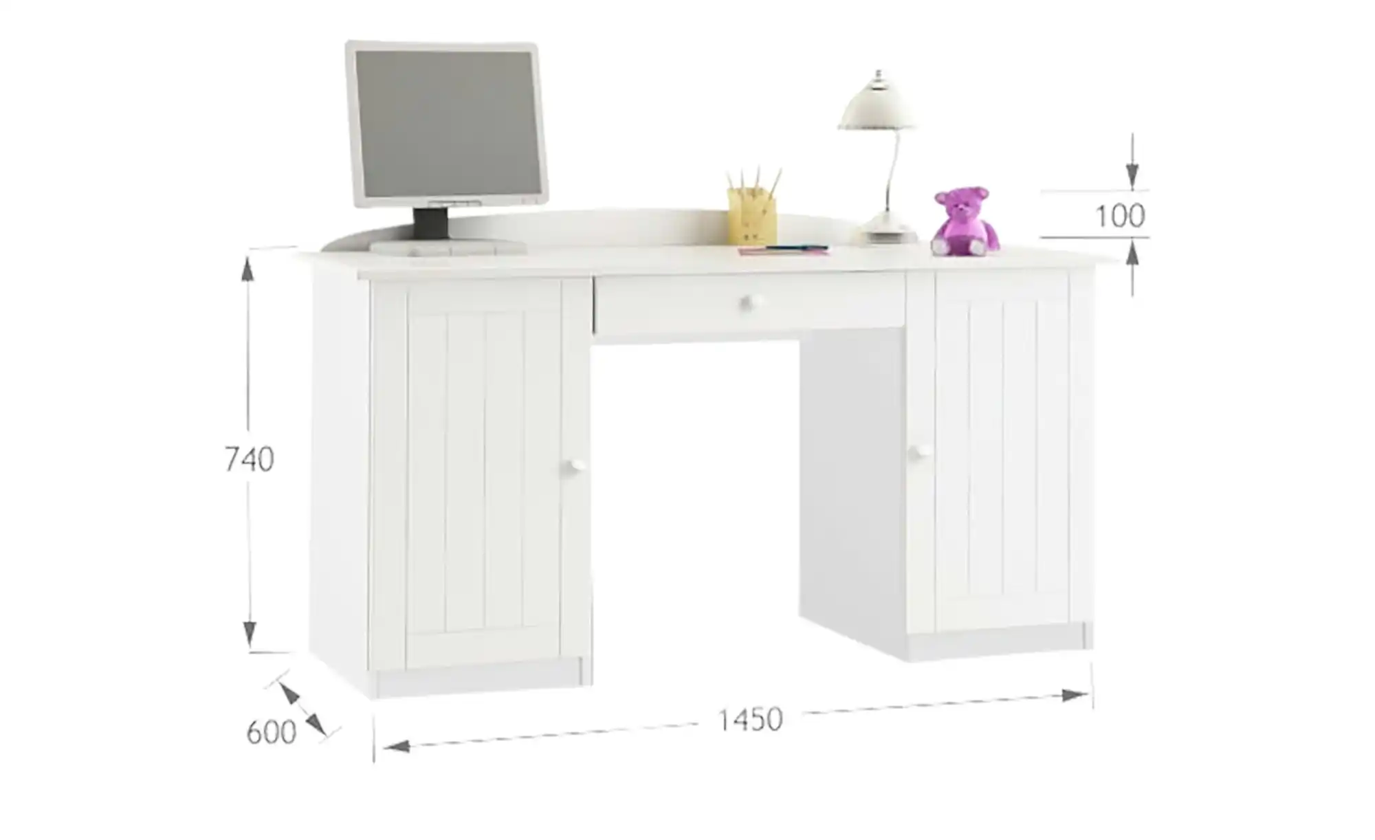 Schreibtisch Nordic White