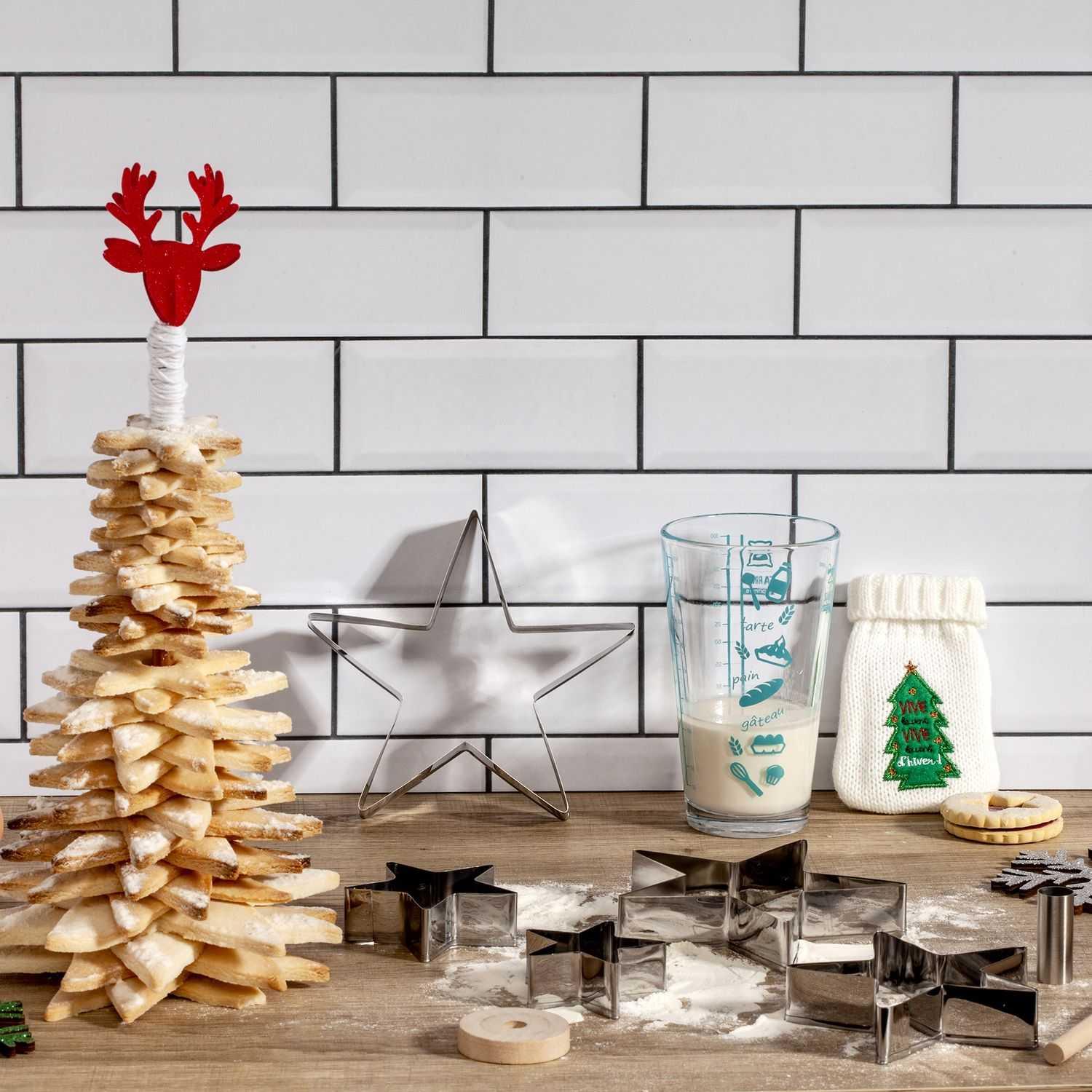 COFFRET DESSERT SAPIN NOEL ETOILES