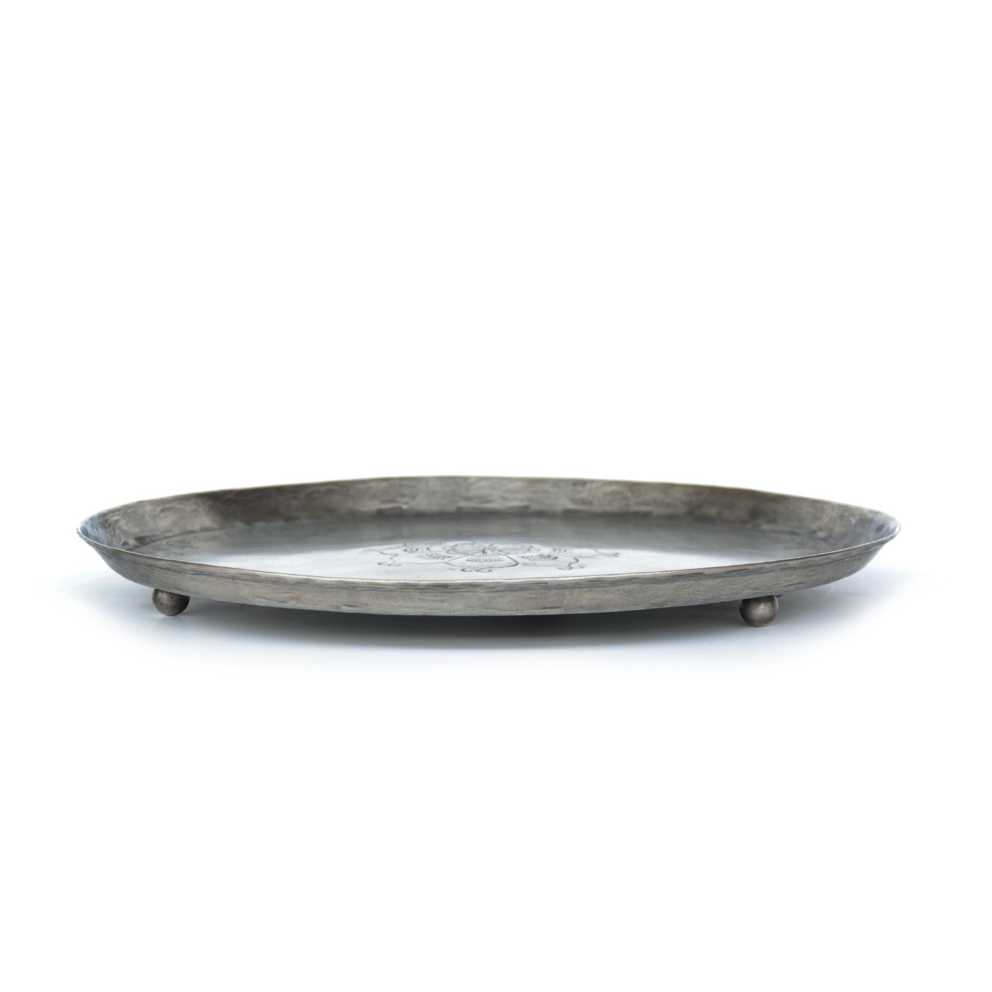 runde Ablage, aus Metall, Ø 33 cm, H 3 cm zu 23,50
