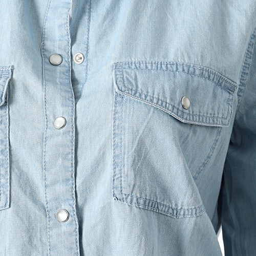 Chemise Manches Longues Femme Bella Bleu Wash
