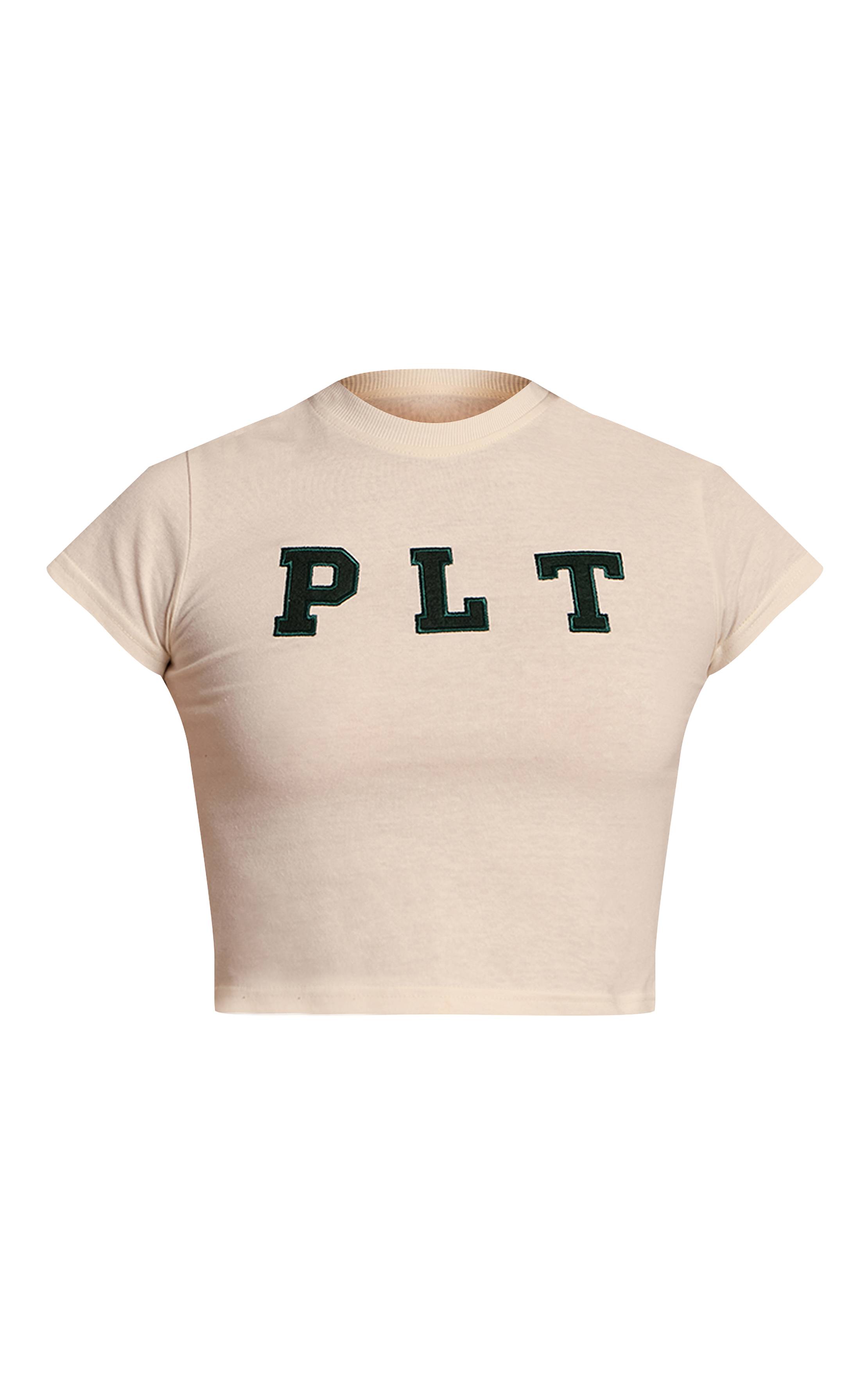 Crème T-shirt Court Ajusté Espresso Prettylittlething