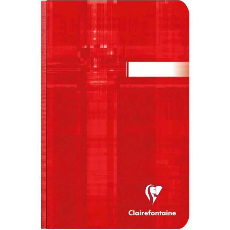 Carnet brochure dos toilé 11x17cm 96 feuilles lignées couleur aléatoire