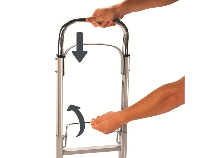 Einhell Sackkarre BT-HT 90 kg klappbare Auflageschaufel Aluminium-Sackkarre