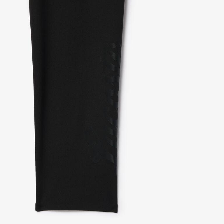 Legging Sport imprimé Lacoste stretch Ultra-Dry Pantalons de survêtement - Noir - Lacoste - Femme