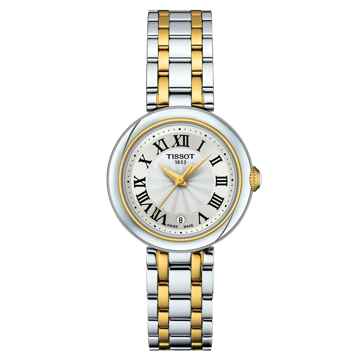 Montre femme Tissot Bellissima small acier bicolore