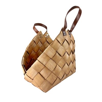 Porte-revues en bois tressé