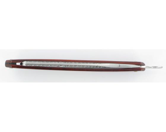 Historique Décoré Cocobolo 6/8 Rasoir par Thiers-Issard