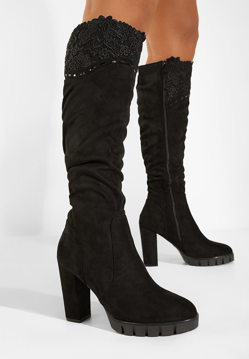 Bottes longues femme noires Vienne
