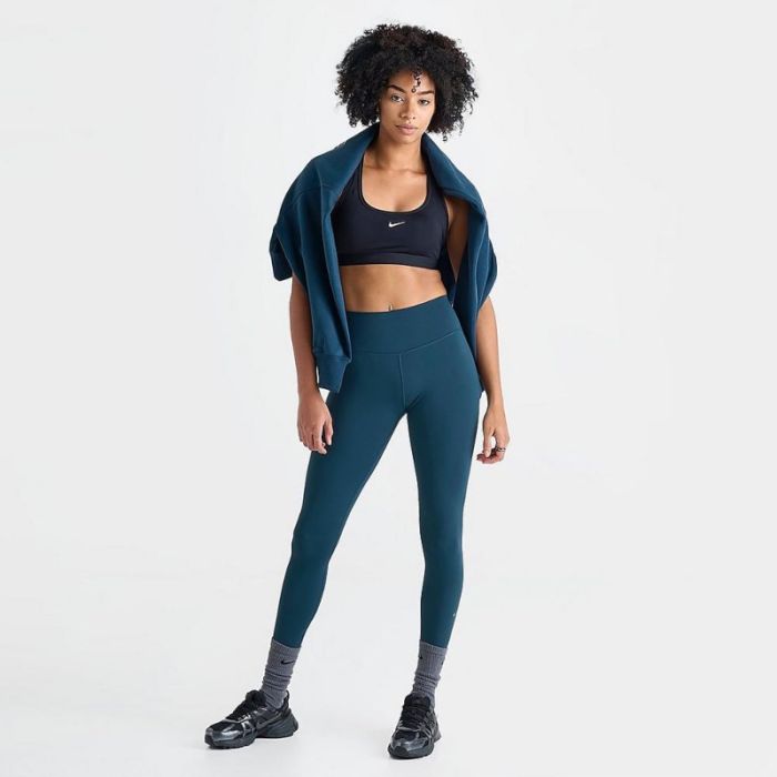 Nike Dame Lange tights Dri-FIT One High-Waisted Tights Blå