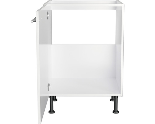 Optifit spoelbakkast Bengt932 BxDxH 60x58,4x87 cm wit mat gedemonteerd scharnier omkeerbaar (links of rechts te monteren)