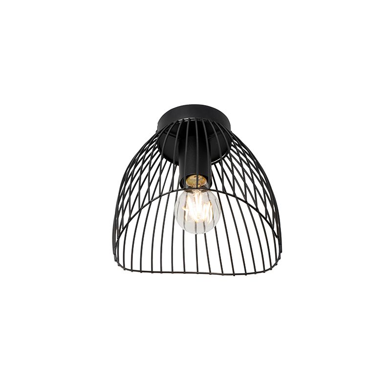 Design plafondlamp zwart draad 20cm - Pua