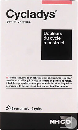 NHCO Cycladys Douleurs Du Cycle Menstruel 45 Comprimés