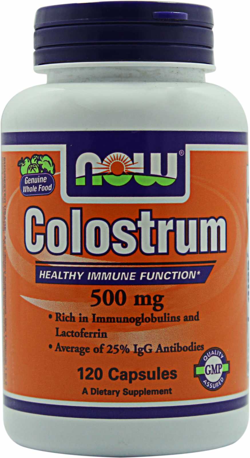 NOW Foods Calostro 500 mg 120 cápsulas