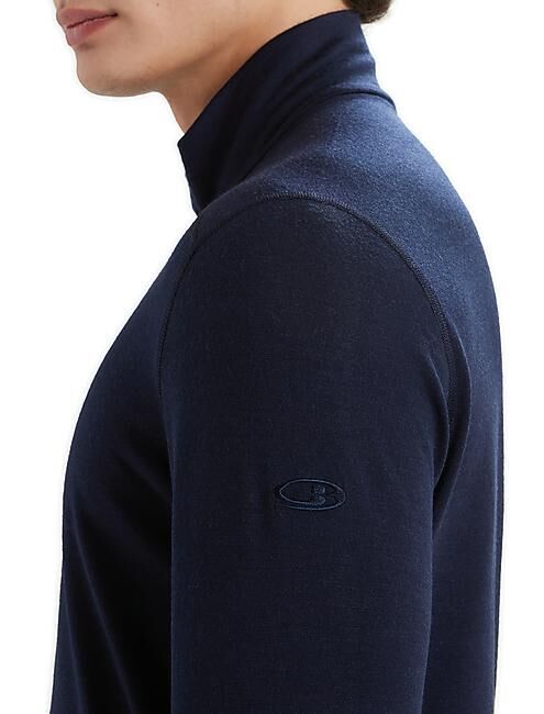 ICEBREAKER - T-SHIRT ML DEMI ZIP 200 OASIS HALF ZIP M