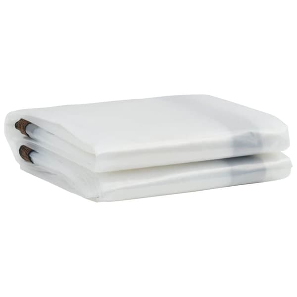 vidaXL Klar presenning med maljer 2x4 m polyetylen