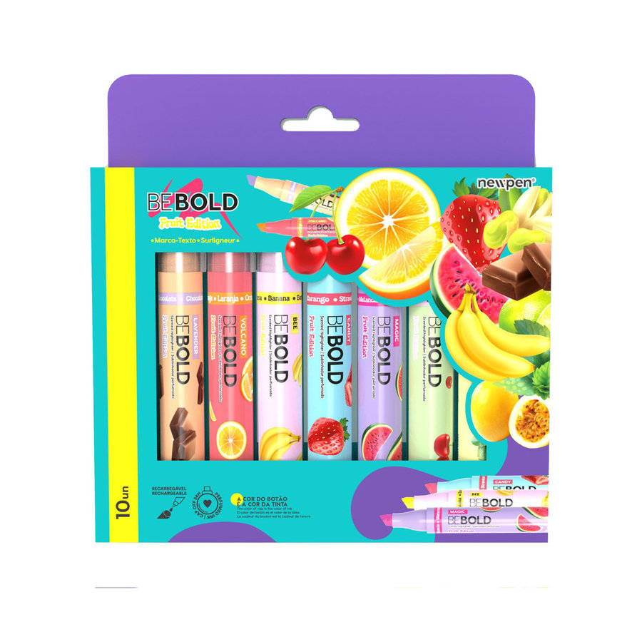Marcadores Bebold Fruit Edition 10 unidades Newpen