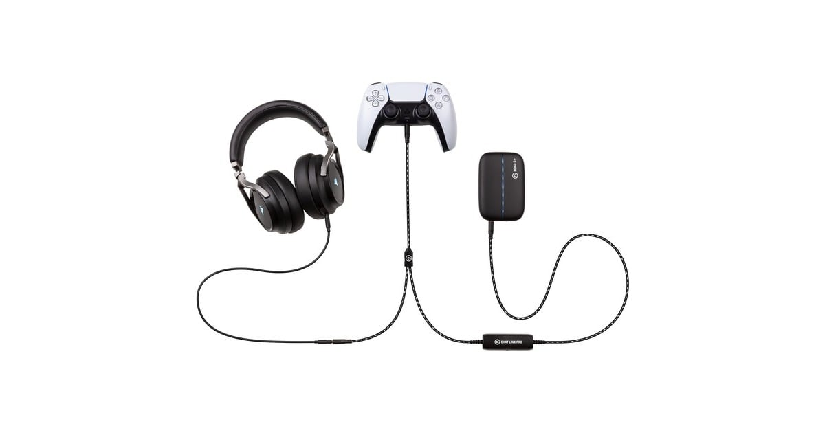 ElgatoChat Link Pro kabel  (Zwart, PS5, PS4, Nintendo Switch)