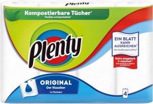 Plenty Haushaltstücher Original 45 Blatt, 4 Stück