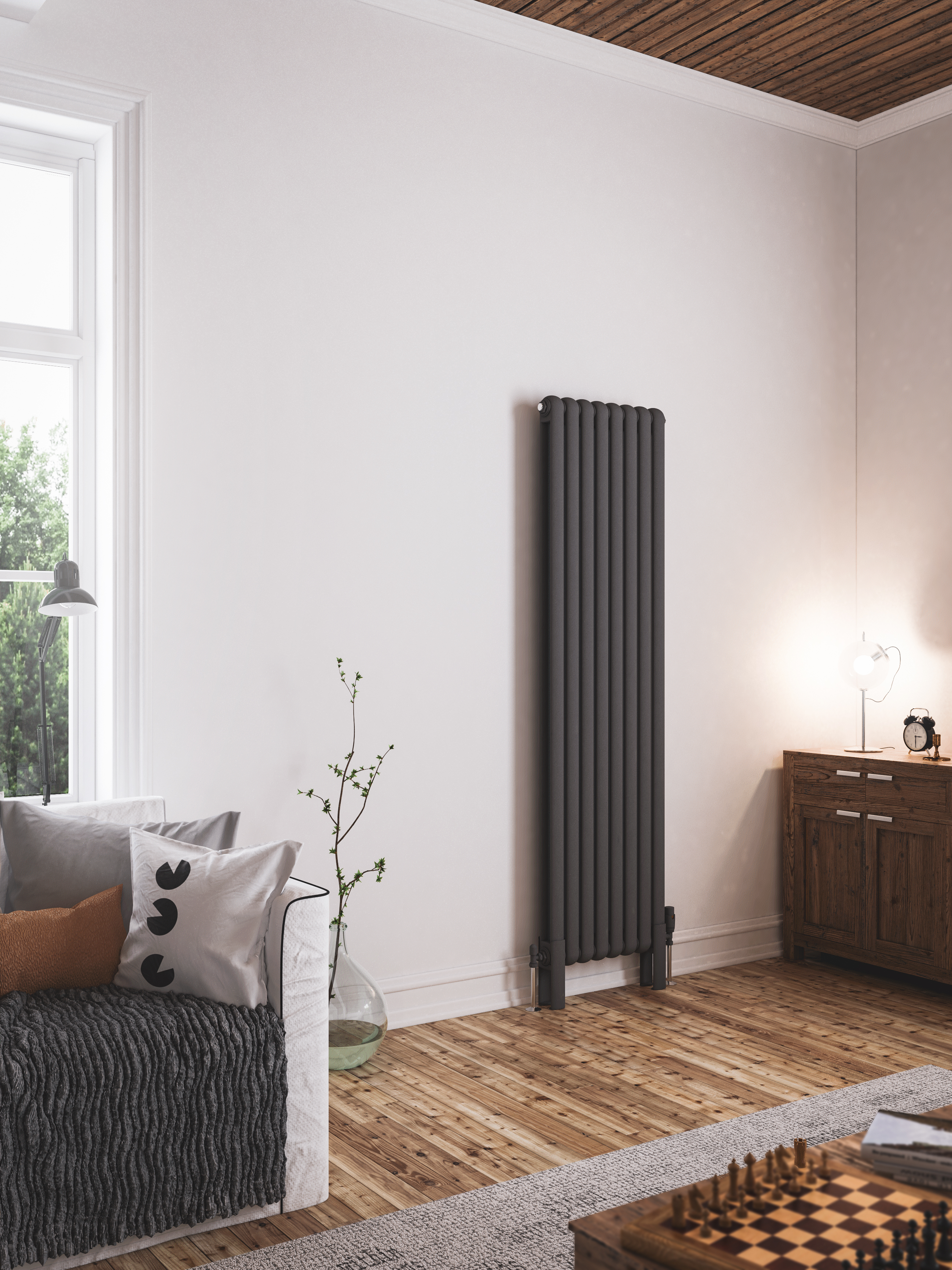 Eastbrook Rubano radiatorvoeten (2 stuks) antraciet