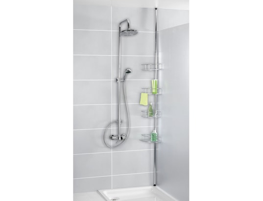 WENKO - Accessoire de douche Etagère de douche extensible dolcedo - l. 31 x h. 65/275 cm...