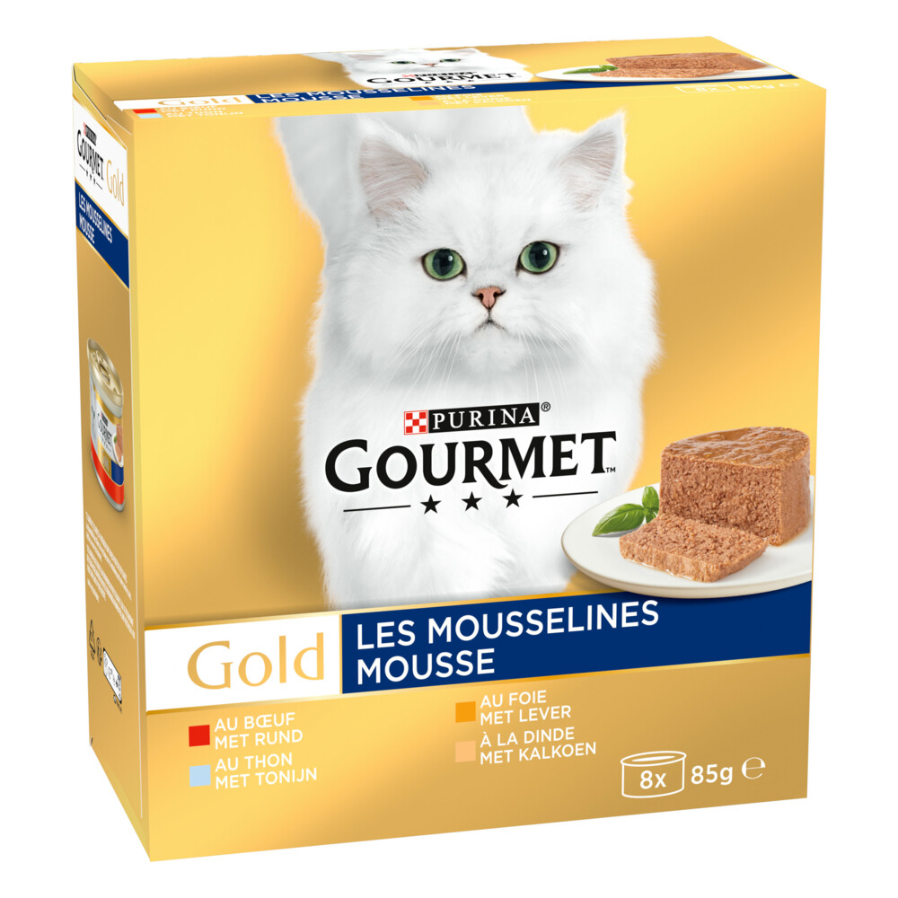 Gourmet Gold Fijne Mousse Rood8 x 85 gr