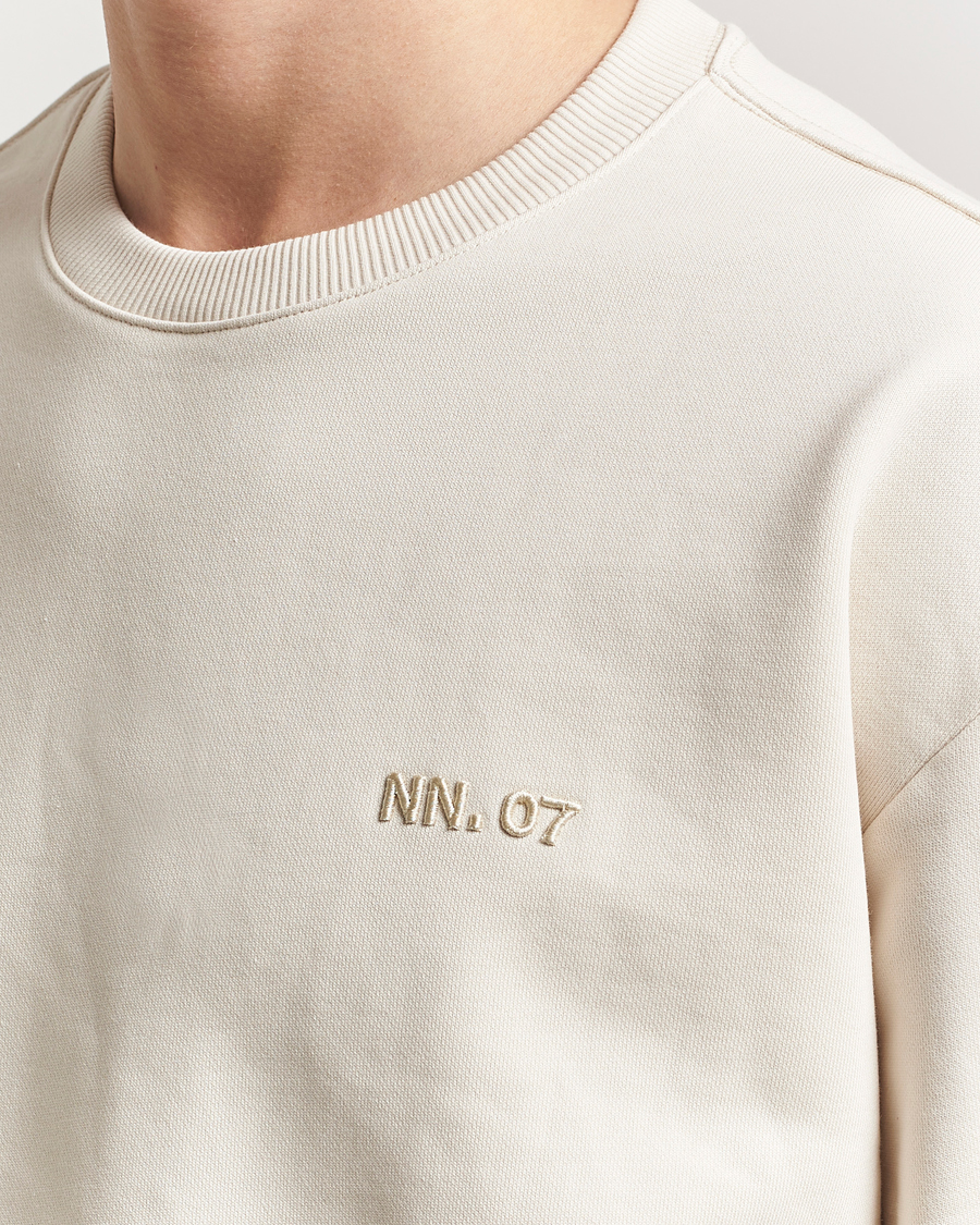NN07 David Crew Neck Sweatshirt Ivory