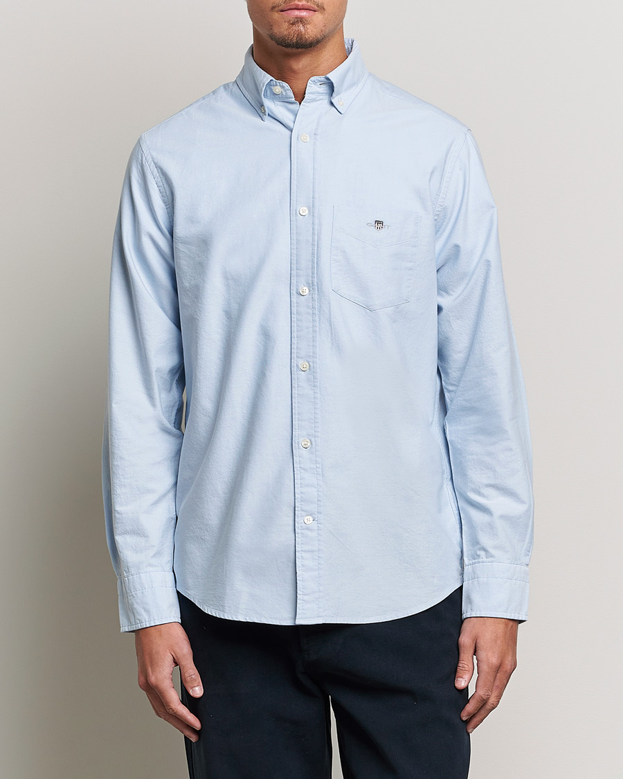 GANT Regular Fit Oxford Shirt Light Blue
