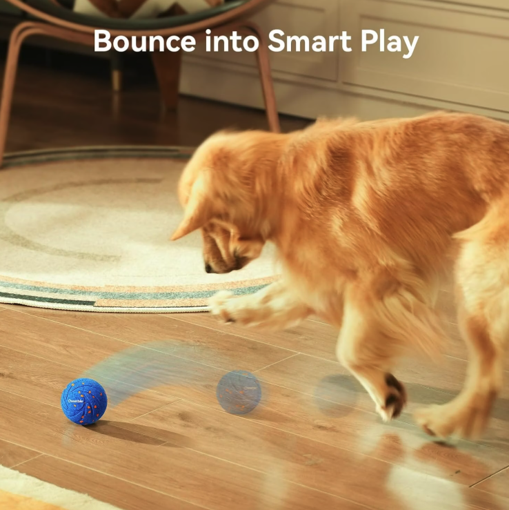 (Ø8cm) Wicked Ball Air Interaktiver Hunde Ball Haustier Spielzeug mit 4 Spiel Modi (01UKWQ0101001) - Blau