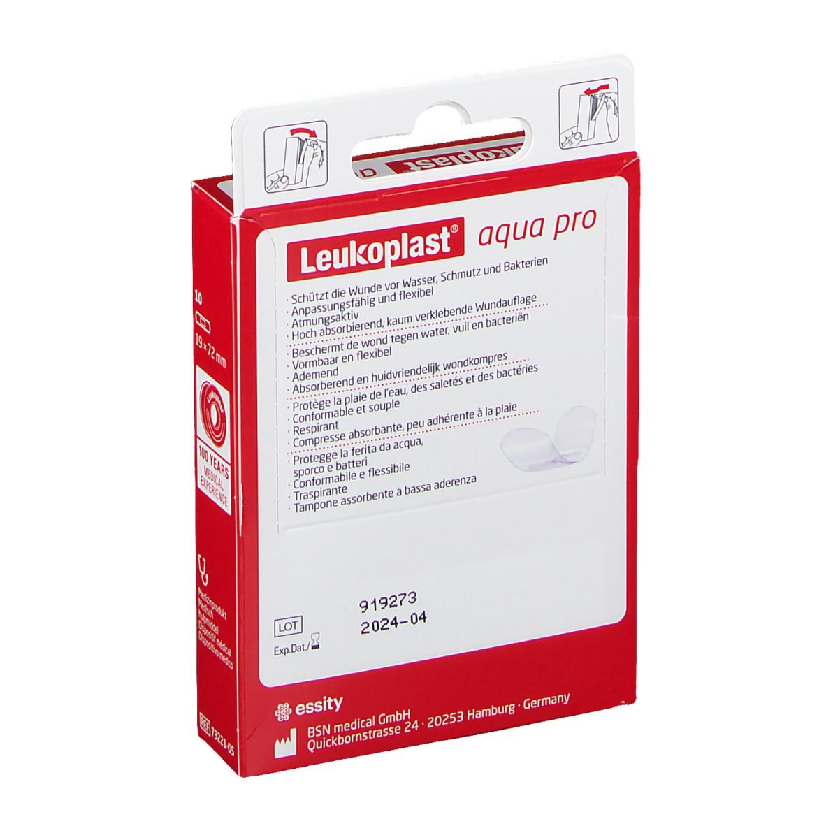 Leukoplast® Aqua Pro Strips 19 x 72 mm