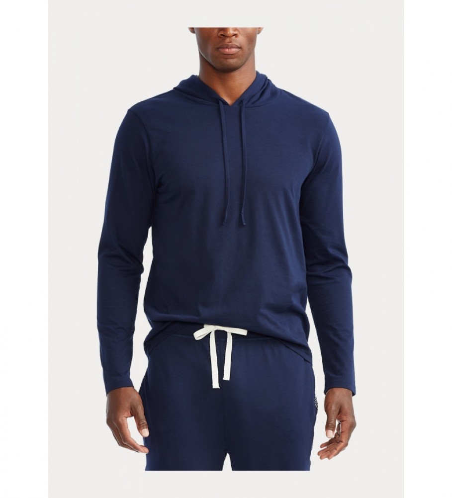 Camiseta Ralph Lauren com Capuz para Uso Doméstico 714844760001 Azul Marinho