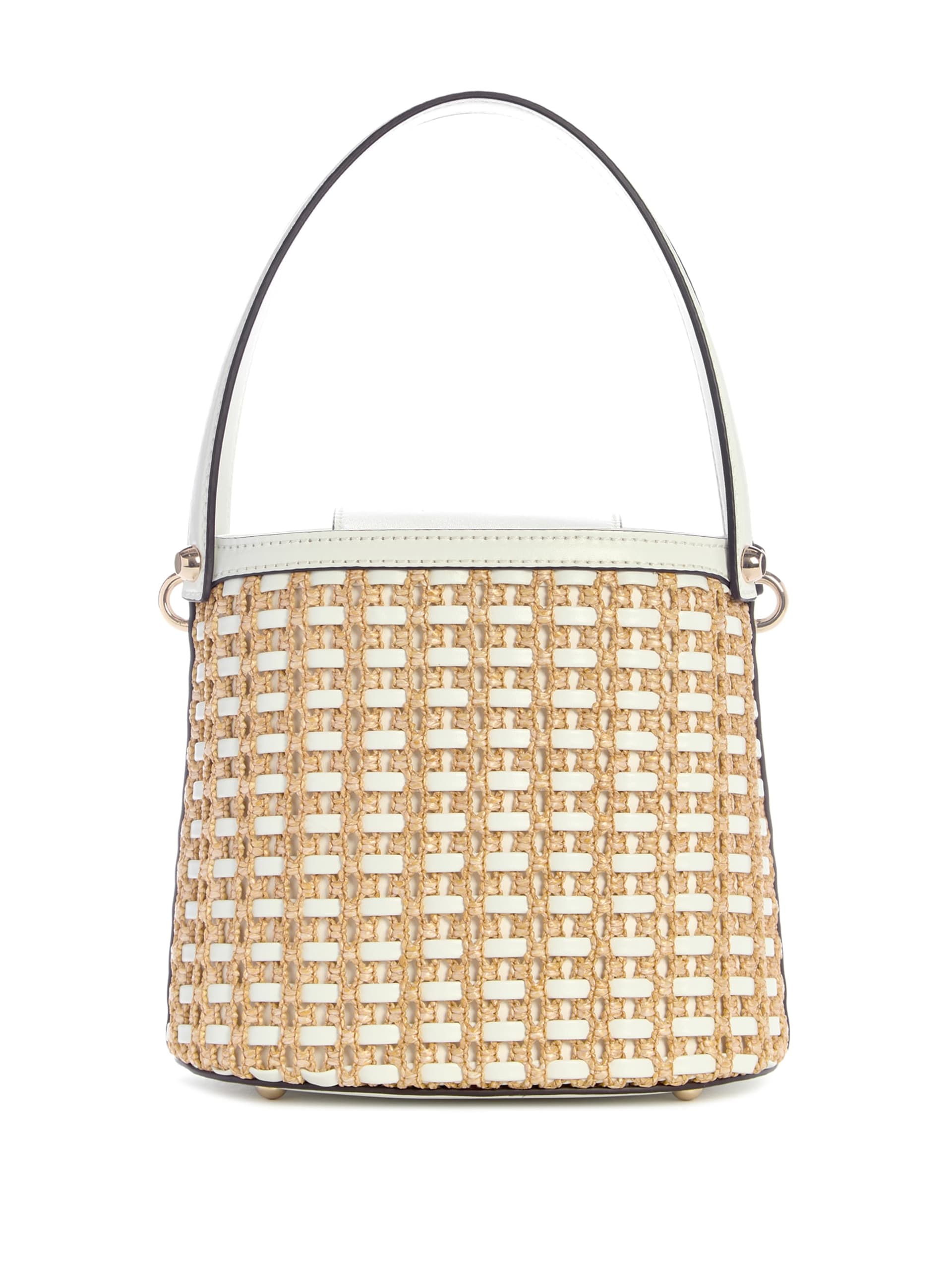 Bolsa transversal tipo saco em ráfia Atalia