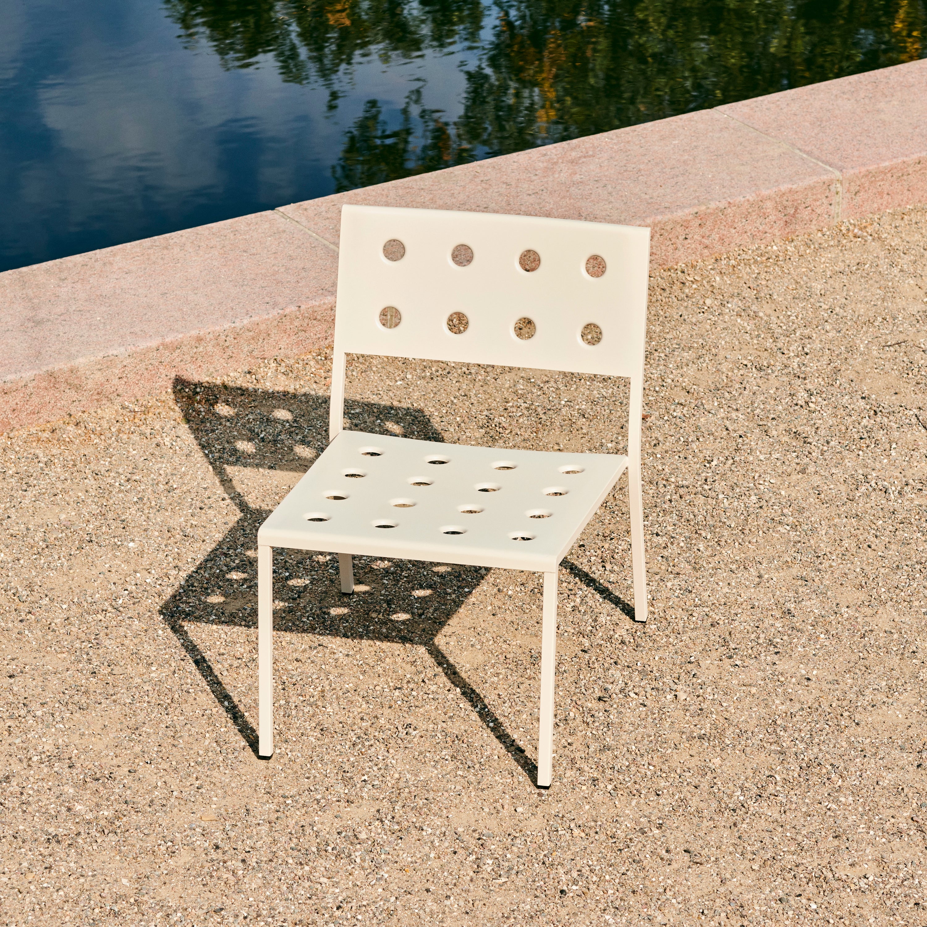 HAY Balcony Lounge Stoel - Chalk beige