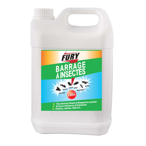 Insecticide Fury Barrage à Insectes bidon de 5L