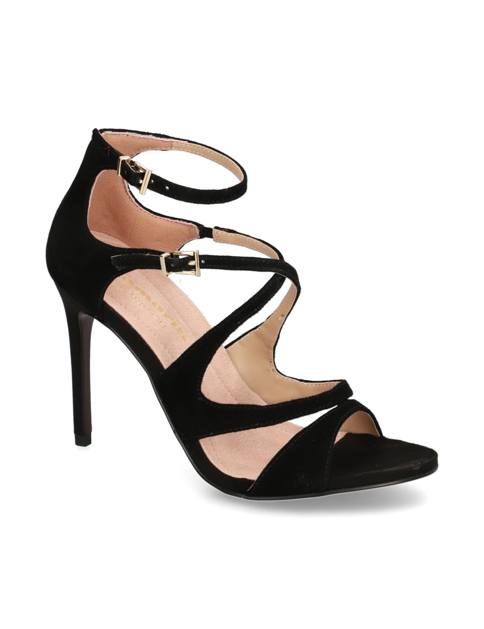 Veloursleder Sandale