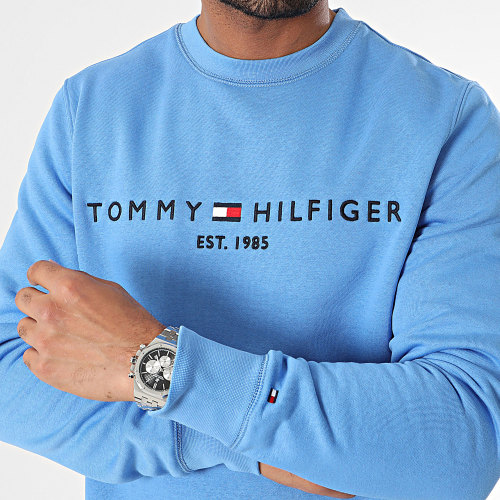 Sweat Crewneck Tommy Logo 1596 Bleu Clair