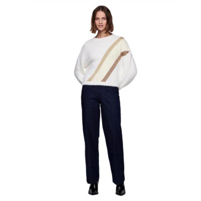 Pull femme Pcmilo Lurex Knit Kac Fc PIECES