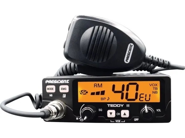 Radio CB PRESIDENT TEDDY II  ASC VOX 12/24V AM/FM