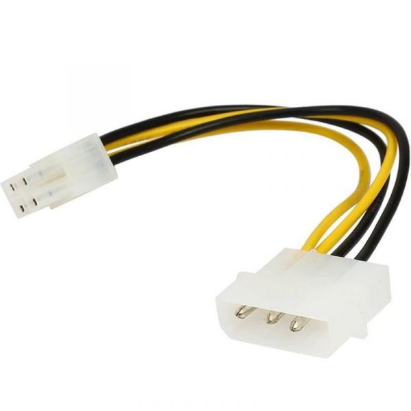Akasa Cabo Adaptador de Alimentação Molex a P4 10cm