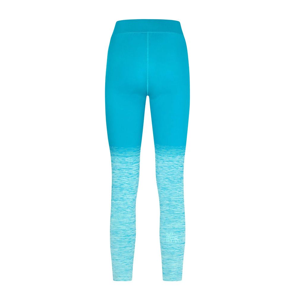 La Sportiva PATCHA - Legging Femme crystal/turquoise
