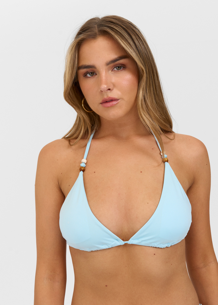 Feline bikini top lichtblauw