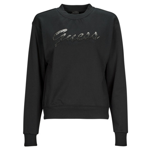 Guess - CN GUESS SHINY SWEATSHIRT - Noir