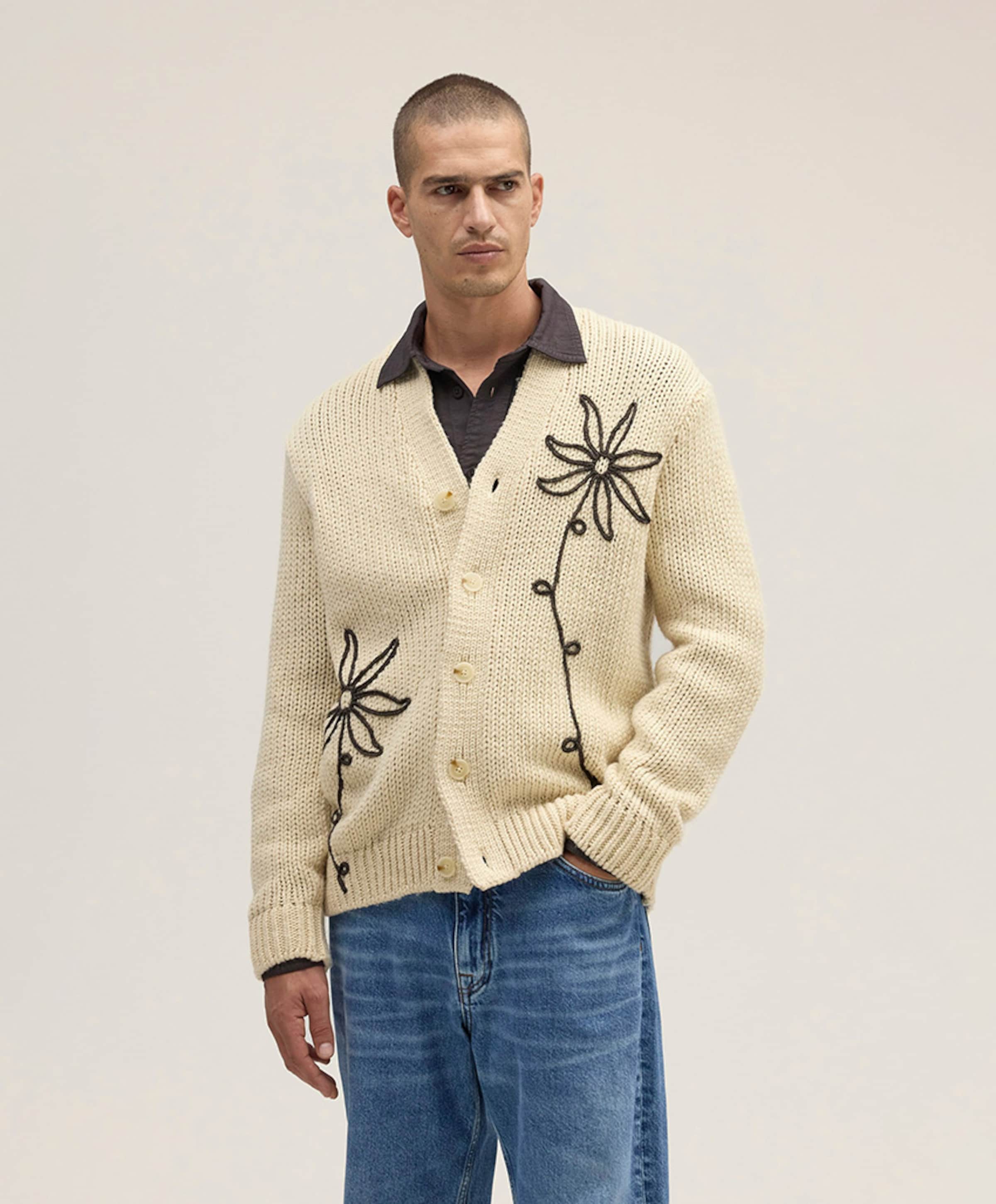 NN.07 Heren vest ecru